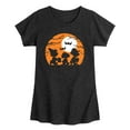 thumbnail image 1 of Peanuts - Trick Or Treat Silhouettes - Toddler And Youth Girls Short Sleeve Graphic T-Shirt, 1 of 6