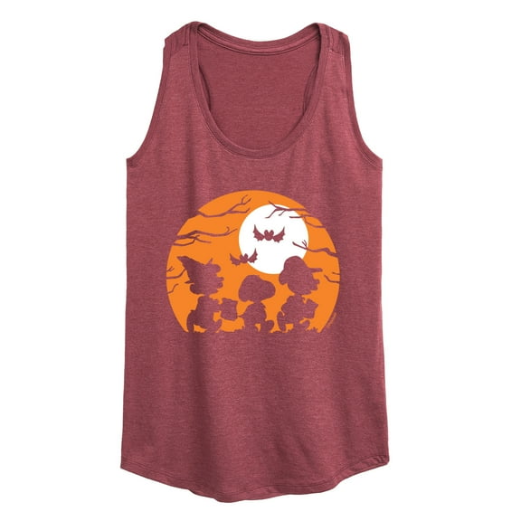 Peanuts - Trick Or Treat Silhouettes - Women's Racerback Tank Top