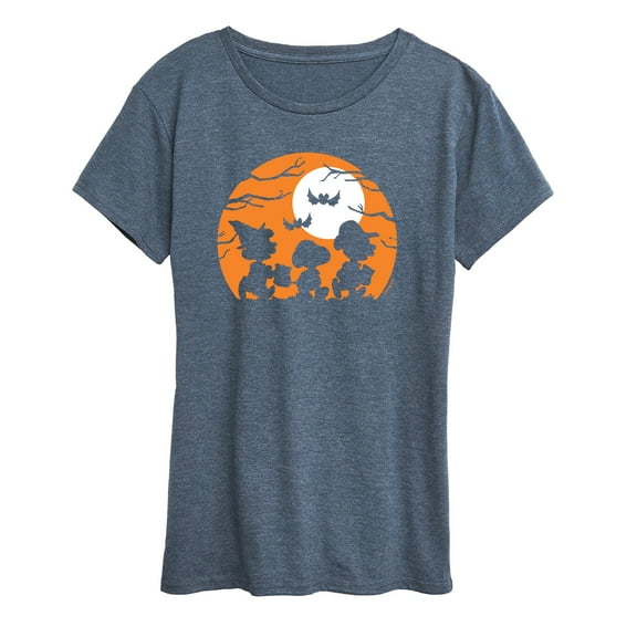 Peanuts - Trick Or Treat Silhouettes - Women's Short Sleeve Graphic T-Shirt