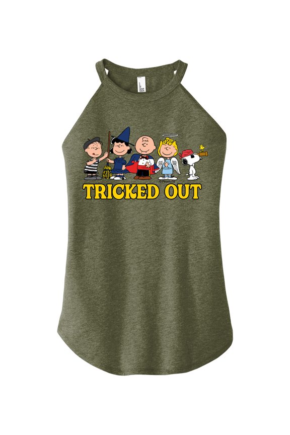 - Tricked Out - Juniors High Neck Tank Top