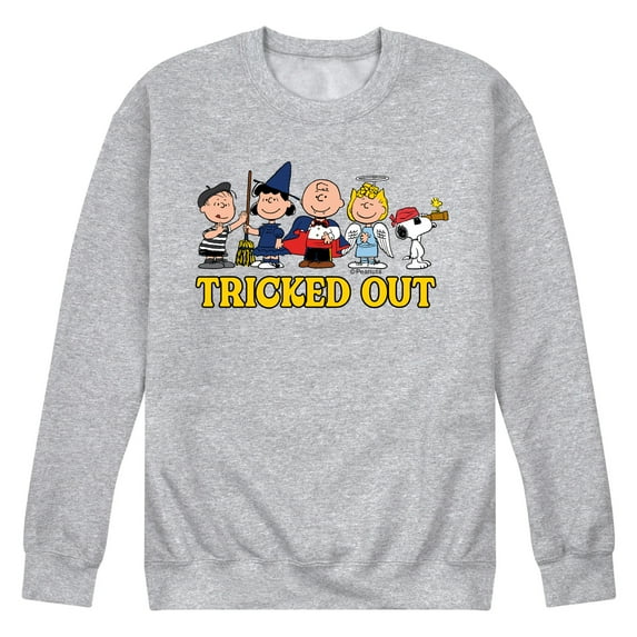 Peanuts - Tricked Out - Men's Crew Neck Fleece Pullover