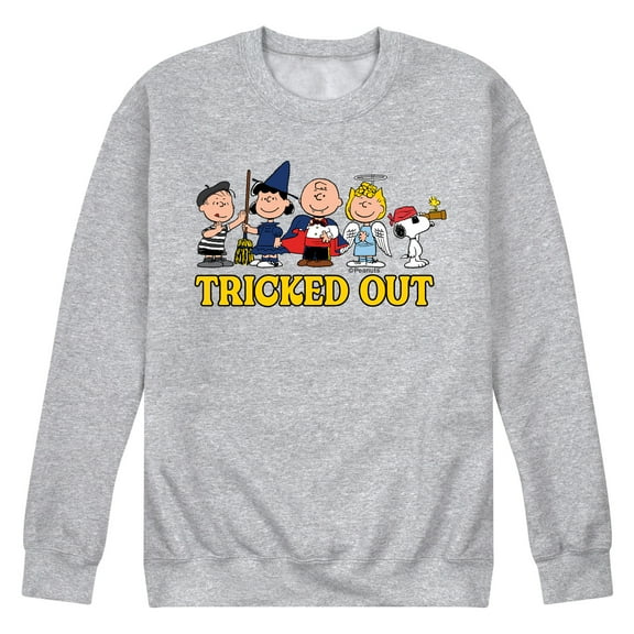 Peanuts - Tricked Out - Men's Crew Neck Fleece Pullover