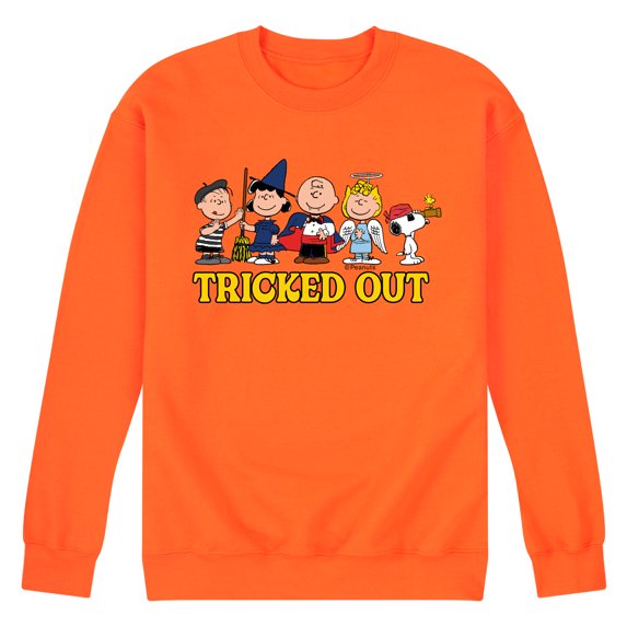 Peanuts - Tricked Out - Men's Crew Neck Fleece Pullover