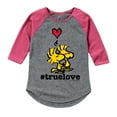 thumbnail image 1 of Peanuts - True Love Woodstock - Girls Toddler And Youth Raglan, 1 of 4