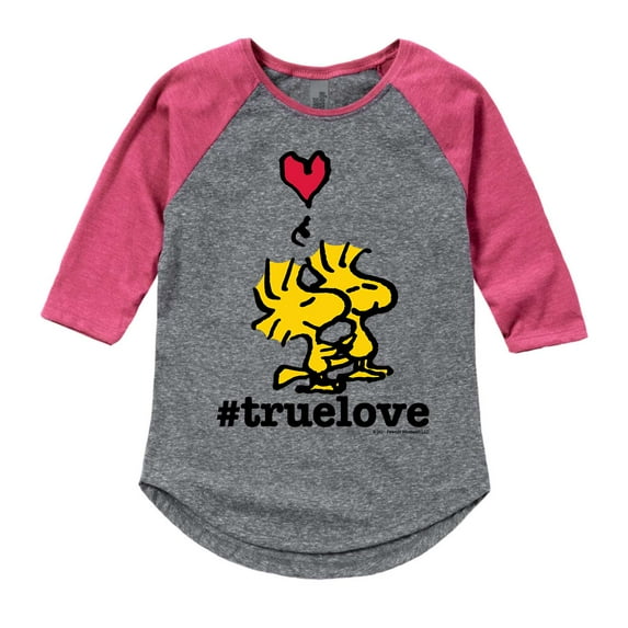 Peanuts - True Love Woodstock - Girls Toddler And Youth Raglan