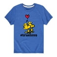 thumbnail image 1 of Peanuts - #TrueLove - Toddler And Youth Short Sleeve Graphic T-Shirt, 1 of 5