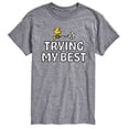 thumbnail image 1 of Peanuts - Trying My Best  - Men's Short Sleeve Graphic T-Shirt, 1 of 6