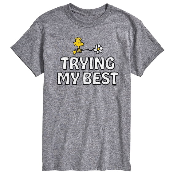 Peanuts - Trying My Best - Men's Short Sleeve Graphic T-Shirt