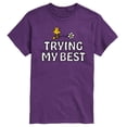 thumbnail image 1 of Peanuts - Trying My Best  - Men's Short Sleeve Graphic T-Shirt, 1 of 5