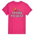thumbnail image 1 of Peanuts - Trying My Best  - Men's Short Sleeve Graphic T-Shirt, 1 of 5