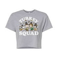 thumbnail image 1 of Peanuts - Turkey Squad - Juniors Cropped Cotton Blend T-Shirt, 1 of 6
