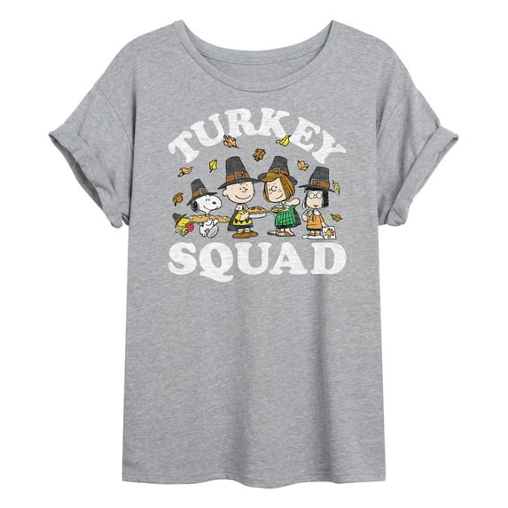 Peanuts - Turkey Squad - Women's Oversized T-Shirt