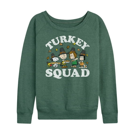 Peanuts - Turkey Squad - Women's Lightweight French Terry Long Sleeve Shirt