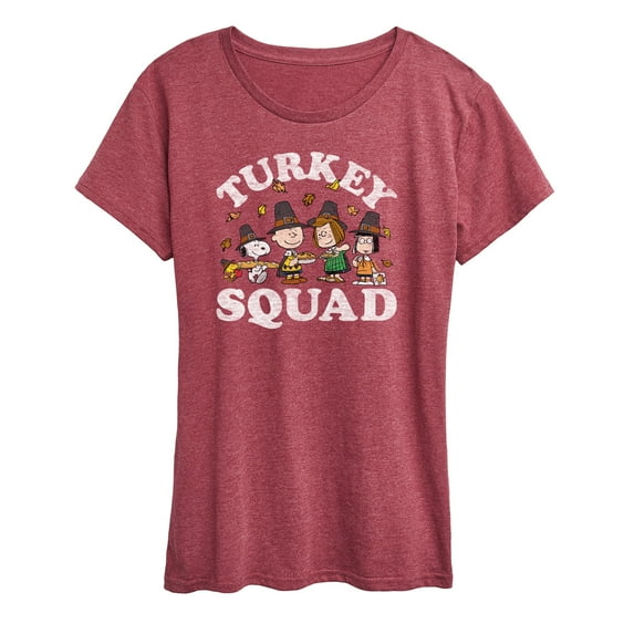 Peanuts - Turkey Squad - Women's Short Sleeve Graphic T-Shirt
