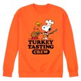 thumbnail image 1 of Peanuts - Turkey Tasting Crew - Men's Crew Neck Fleece Pullover, 1 of 7