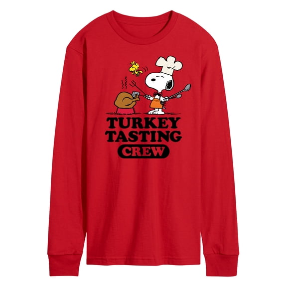 Peanuts - Turkey Tasting Crew - Men's Long Sleeve T-Shirt