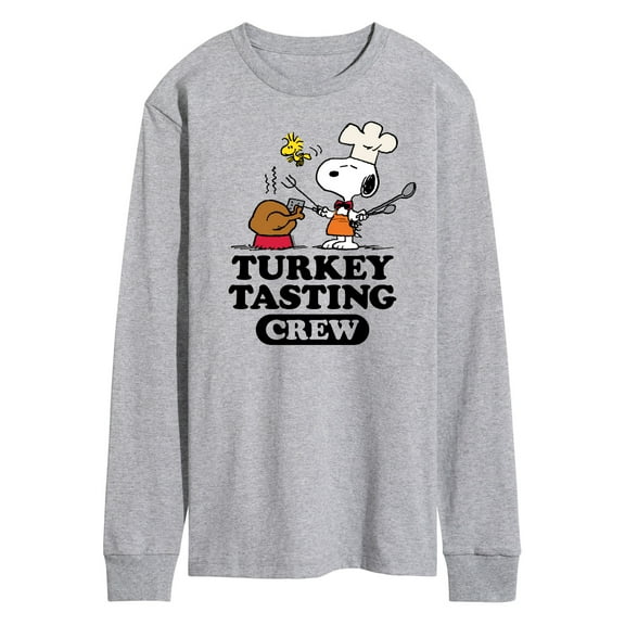 Peanuts - Turkey Tasting Crew - Men's Long Sleeve T-Shirt