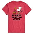 thumbnail image 1 of Peanuts - Turkey Tasting Crew - Men's Short Sleeve Graphic T-Shirt, 1 of 6