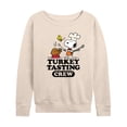thumbnail image 1 of Peanuts - Turkey Tasting Crew - Women's Lightweight French Terry Long Sleeve Shirt, 1 of 6