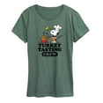 thumbnail image 1 of Peanuts - Turkey Tasting Crew - Women's Short Sleeve Graphic T-Shirt, 1 of 6