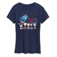 thumbnail image 1 of Peanuts - USA Parade - Women's Short Sleeve Graphic T-Shirt, 1 of 5