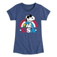 thumbnail image 1 of Peanuts - USA Rainbow - Girls Toddler And Youth Short Sleeve Graphic T-Shirt, 1 of 6