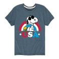 thumbnail image 1 of Peanuts - USA Rainbow - Toddler And Youth Short Sleeve Graphic T-Shirt, 1 of 6
