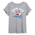 thumbnail image 1 of Peanuts - USA Rowing Team - Juniors Oversized Graphic T-Shirt, 1 of 5