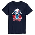 thumbnail image 1 of Peanuts - USA Snoopy - Men's Short Sleeve Graphic T-Shirt, 1 of 5