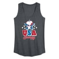 thumbnail image 1 of Peanuts - USA Snoopy - Women's Racerback Graphic Tank, 1 of 4