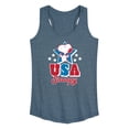 thumbnail image 1 of Peanuts - USA Snoopy - Women's Racerback Graphic Tank, 1 of 5