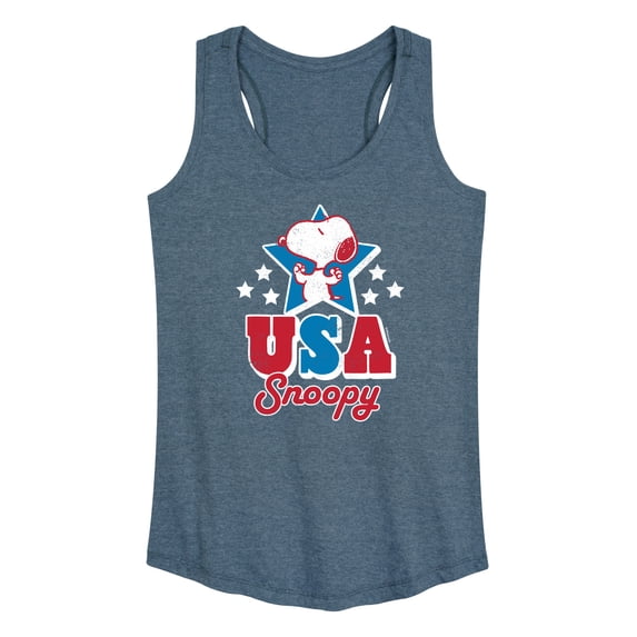 Peanuts - USA Snoopy - Women's Racerback Graphic Tank