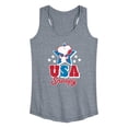 thumbnail image 1 of Peanuts - USA Snoopy - Women's Racerback Graphic Tank, 1 of 4