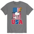 thumbnail image 1 of Peanuts - USA Torch - Men's Short Sleeve Graphic T-Shirt, 1 of 6