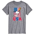 thumbnail image 1 of Peanuts - USA Torch - Men's Short Sleeve Graphic T-Shirt, 1 of 5