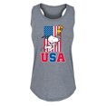 thumbnail image 1 of Peanuts - USA Torch - Women's Racerback Tank, 1 of 5