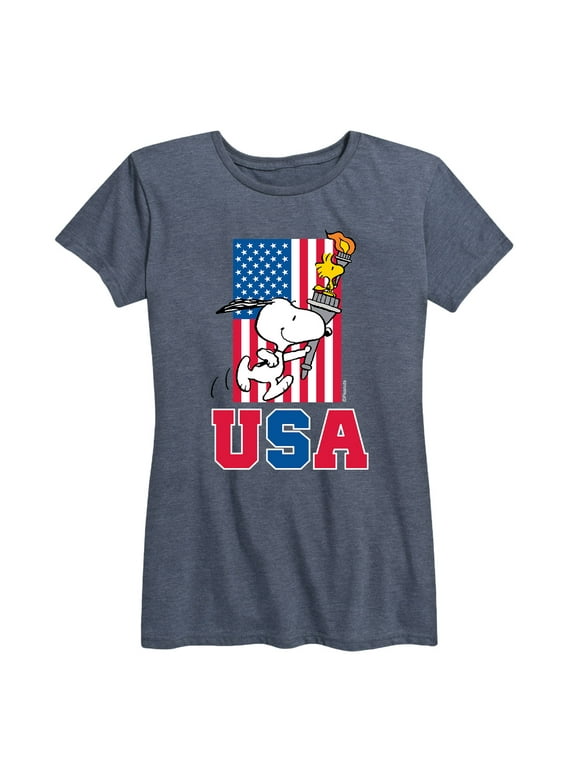 - USA Torch - Women's Short Sleeve Graphic T-Shirt