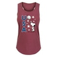 thumbnail image 1 of Peanuts - USA Volleyball - Women's Racerback Tank, 1 of 5