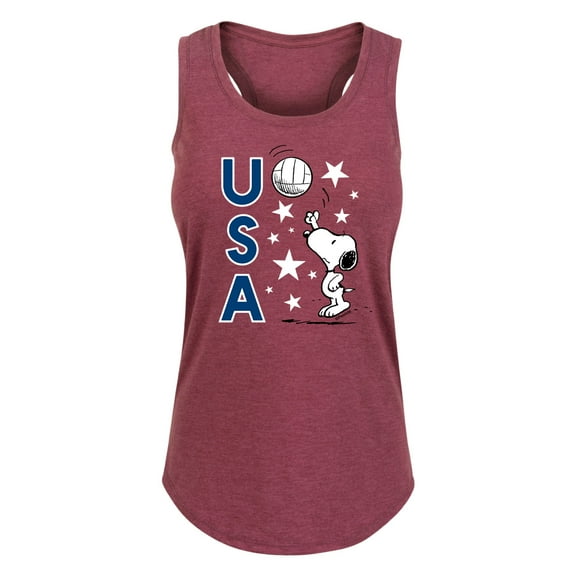 Peanuts - USA Volleyball - Women's Racerback Tank