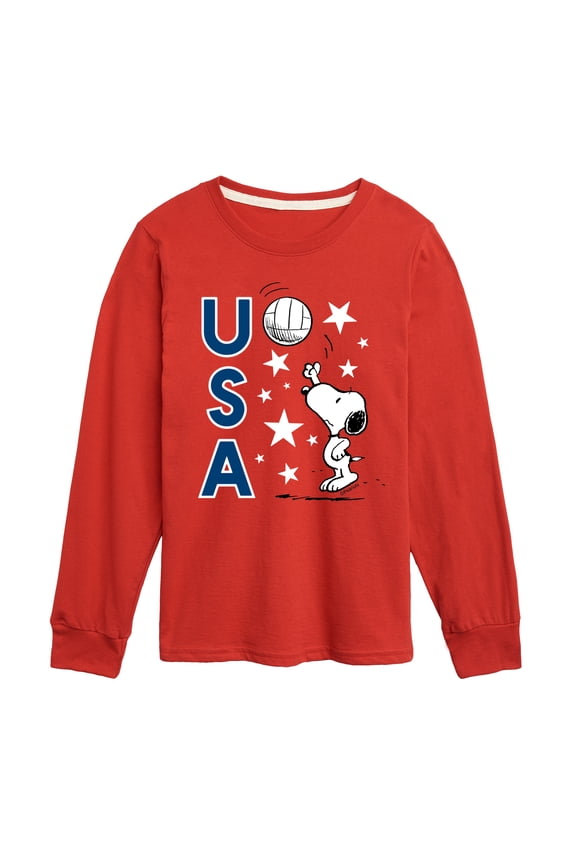 - USA Volleyball - Youth Boys Long Sleeve Graphic T-Shirt