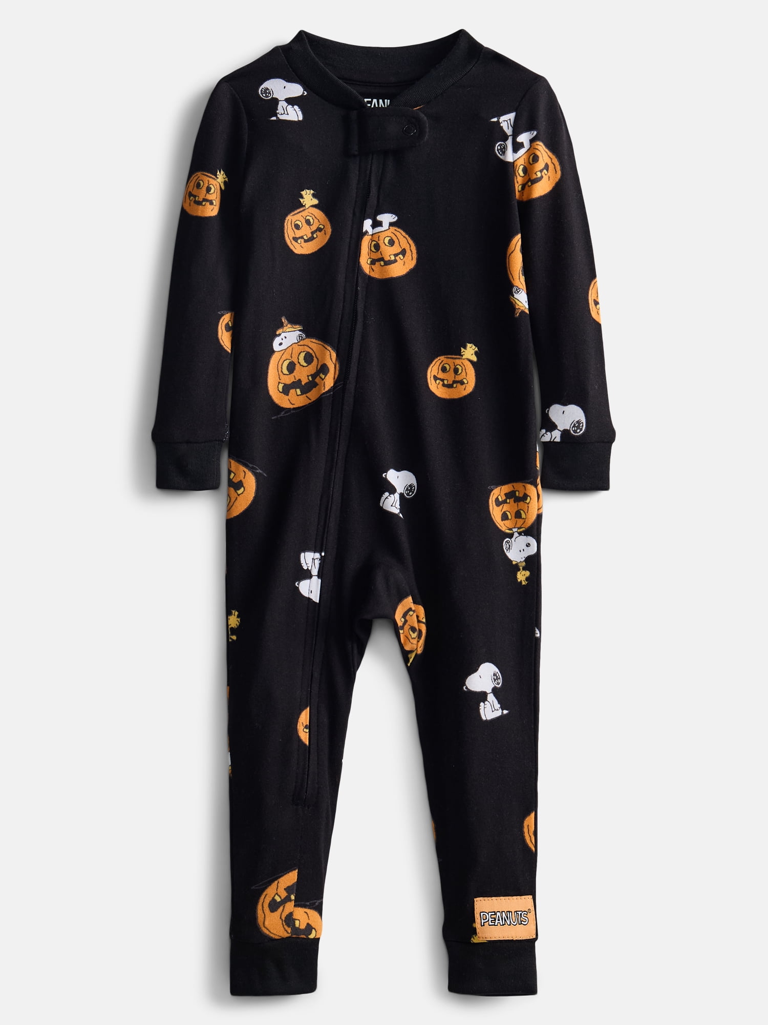 Peanuts Halloween Unisex Infant Snoopy Matching Family One-Piece Pajama Set, Sizes 6M to 18M