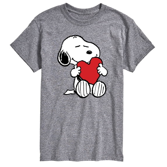 Peanuts - Valentine Snoopy Heart - Men's Short Sleeve Graphic T-Shirt