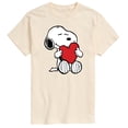 thumbnail image 1 of Peanuts - Valentine Snoopy Heart - Men's Short Sleeve Graphic T-Shirt, 1 of 6