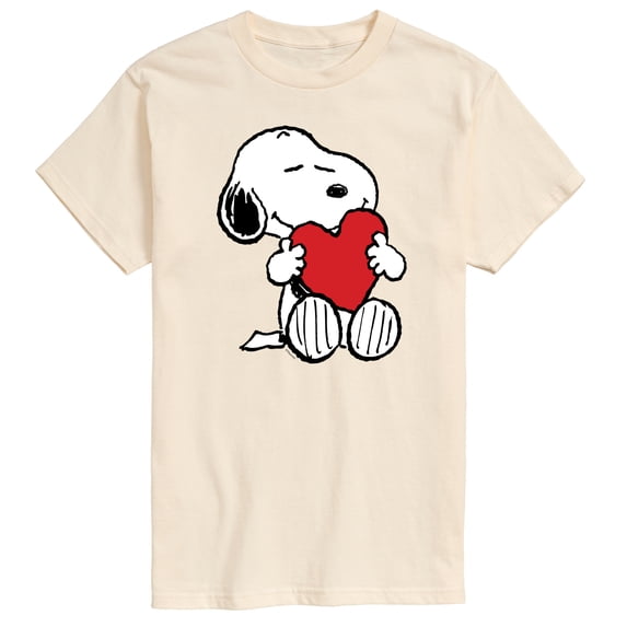 Peanuts - Valentine Snoopy Heart - Men's Short Sleeve Graphic T-Shirt