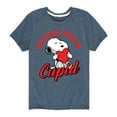 thumbnail image 1 of Peanuts -  Valentine's Cuter Than Cupid  - Toddler And Youth Short Sleeve Graphic T-Shirt, 1 of 6