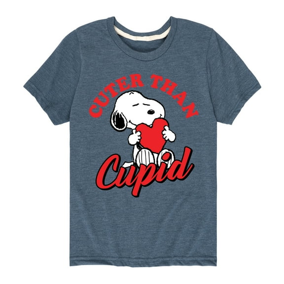 Peanuts -  Valentine's Cuter Than Cupid  - Toddler And Youth Short Sleeve Graphic T-Shirt