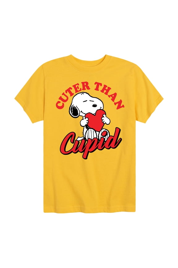 -  Valentine's Cuter Than Cupid  - Toddler And Youth Short Sleeve Graphic T-Shirt