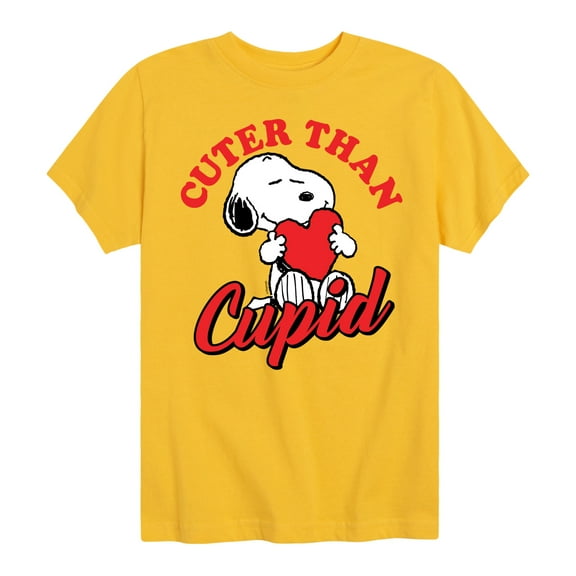 Peanuts - Valentine's Cuter Than Cupid - Toddler And Youth Short Sleeve Graphic T-Shirt