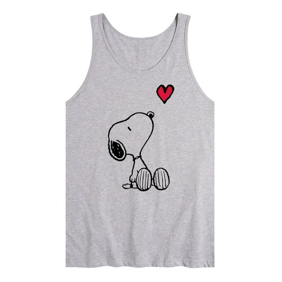 Peanuts - Valentine's Peanuts Snoopy Heart - Men's Jersey Tank Top