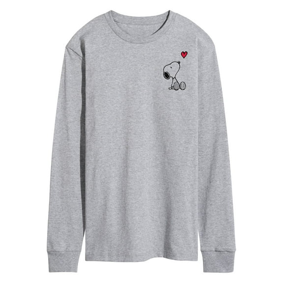Peanuts - Valentine's Peanuts Snoopy Heart - Men's Long Sleeve T-Shirt